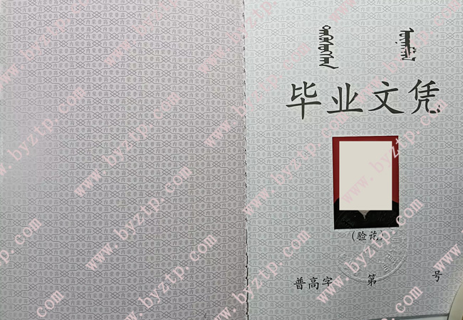 莫力达瓦达斡尔族自治旗职业教育中心中专毕业证样本图片