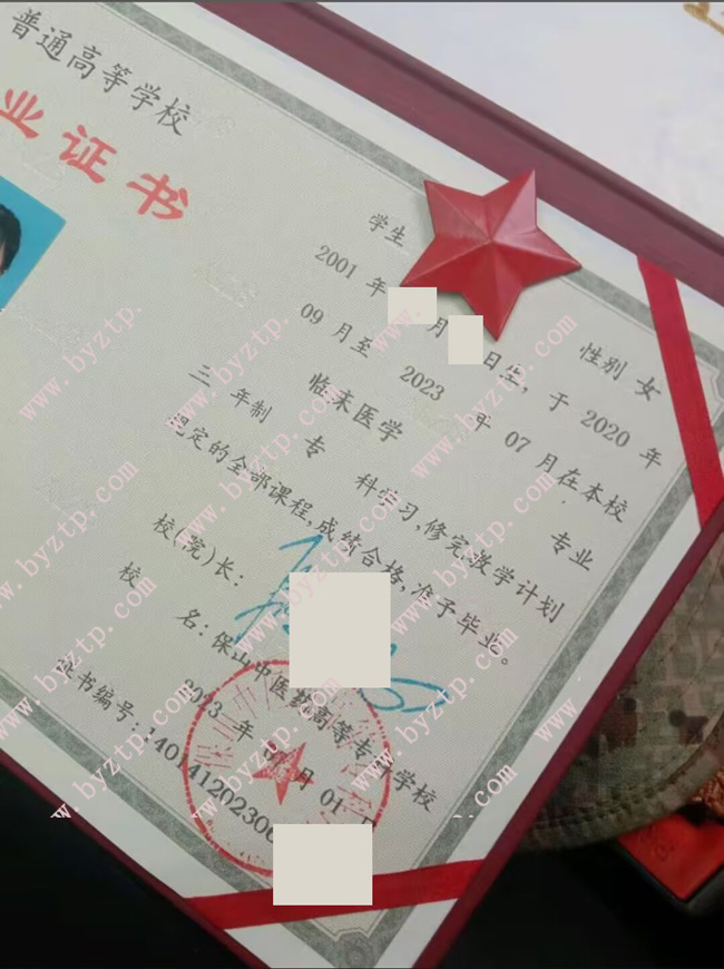 保山中医药高等专科学校毕业证模板图片.jpg