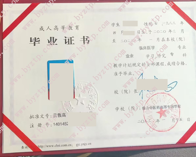 保山中医药高等专科学校毕业证模板图片2.jpg