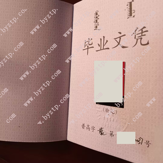 内蒙古自治区突泉县第一中学高中毕业证样本模板1.jpg
