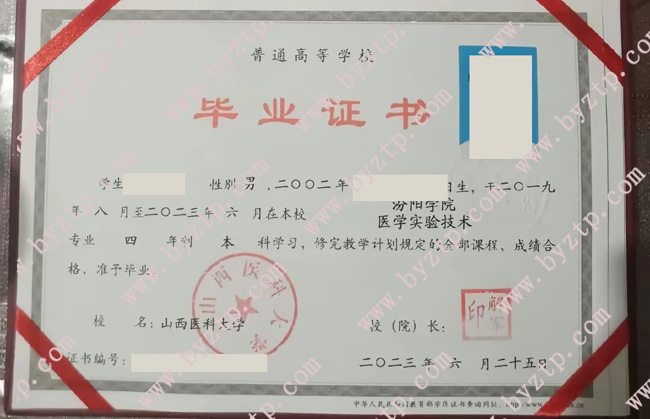 山西医科大学毕业证模板图片.jpg 山西医科大学毕业证模板图片.jpg